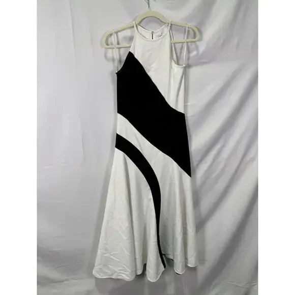 Saunders x RTR Multicolor Halter Dress Size 2 - Picture 3 of 5